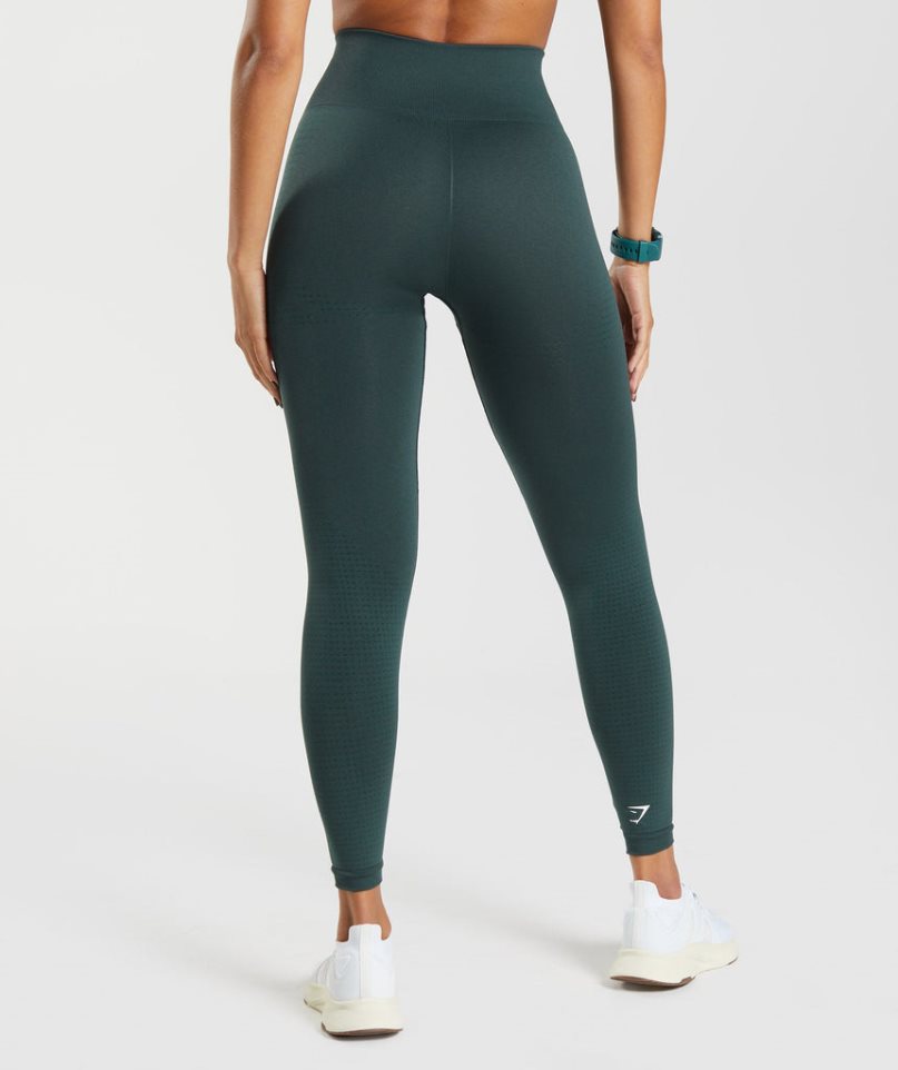 Women's Gymshark Vital Seamless 2.0 Leggings Dark Green | NZ 7OFHQW